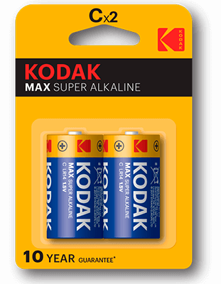 pilas alcalinas Kodak MAX C LR14 (2)